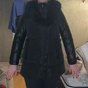 Long Line Black Parka Puffer